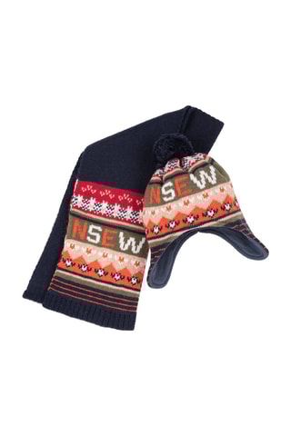 Muts en Sjaal - Marineblauw