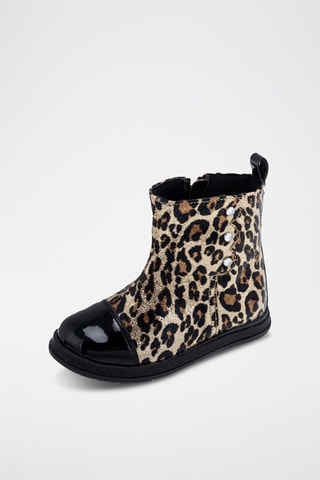 Gelakte Enkellaarzen - Zwart