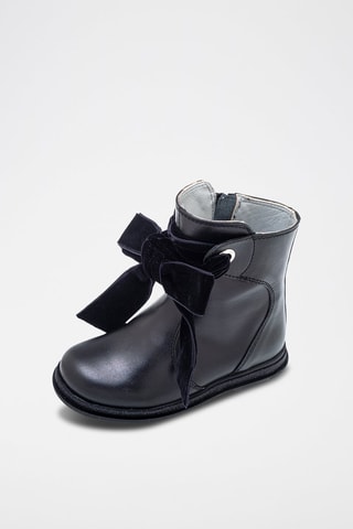 Leren Enkellaarzen Zwart