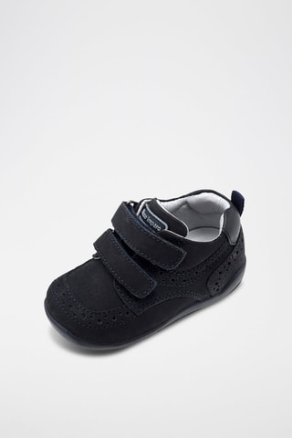 Leren Enkellaarzen - Nachtblauw