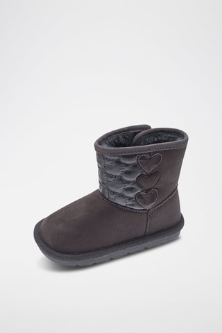 Gevoerde Enkellaarzen - Grijs