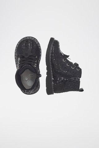 Gelakte Enkellaarzen - Zwart