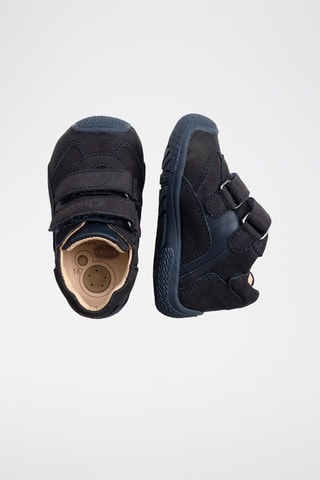 Leren Enkellaarzen - Marineblauw