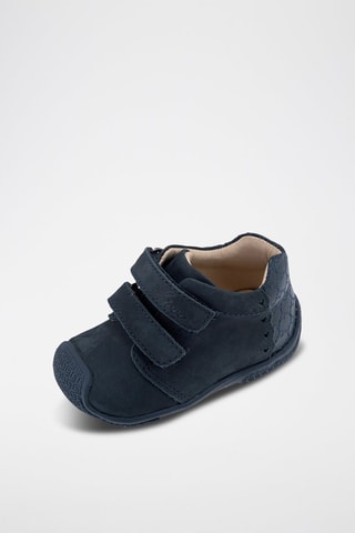 Leren Enkellaarzen - Marineblauw