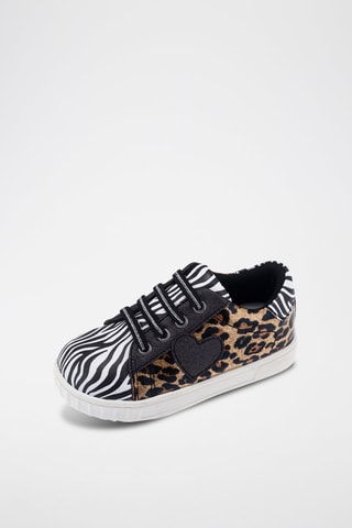 Sneakers - Zwart en Camel