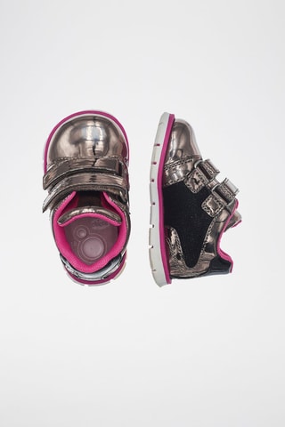 Gelakte Sneakers - Zilverkleurig