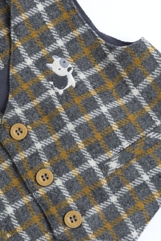 Mouwloos Wollen Vest - Grijs