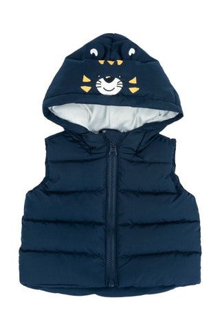 Mouwloos Vest met Capuchon - Marineblauw