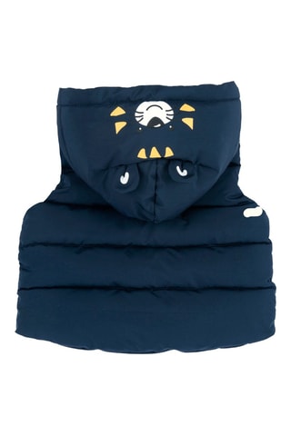 Mouwloos Vest met Capuchon - Marineblauw