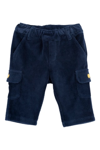 Velours Broek - Marineblauw