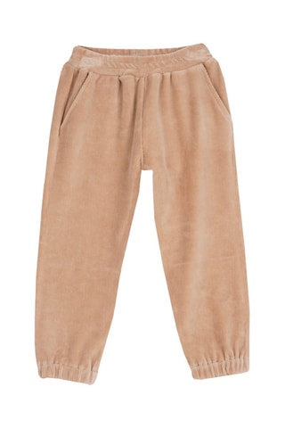 Velours Joggingbroek - Beige
