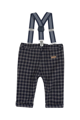 Wollen Broek Marineblauw