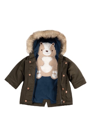 Parka met Capuchon Kaki