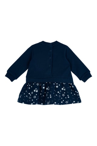 Jurk Trompe-l'œil - Donkerblauw