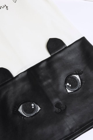 Jurk Trompe-l'œil - Wit