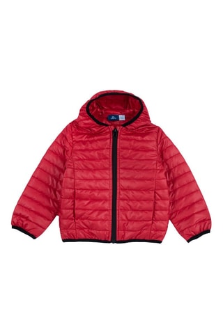 Gewatteerde Jas met Capuchon - Rood