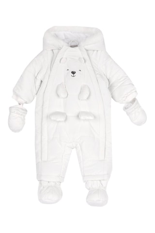 Skipakje met capuchon - Wit