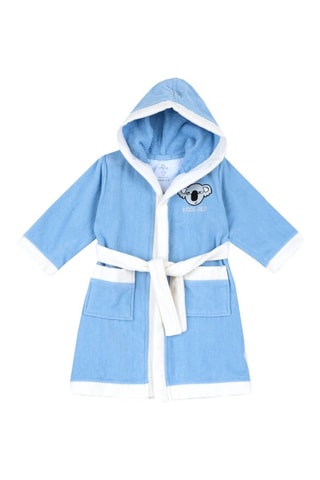 Badjas met Capuchon - Blauw