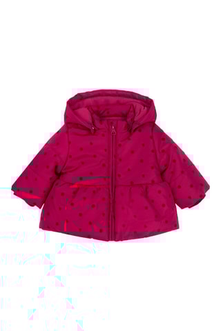 Gewatteerde Jas met Capuchon - Donkerroze