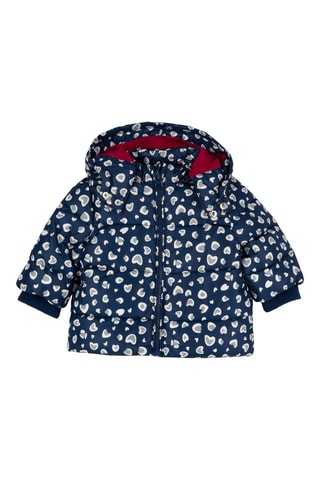 Gewatteerde Jas met Capuchon - Blauw