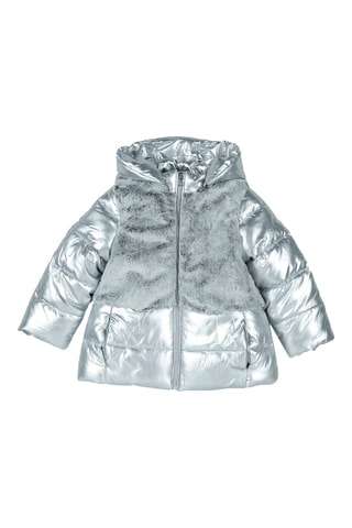 Gewatteerde Jas - Zilverkleurig