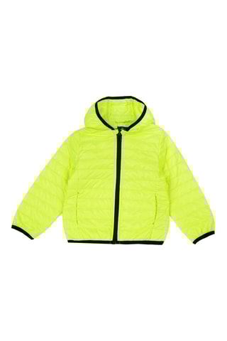 Gewatteerde Jas met Capuchon - Lichtgeel