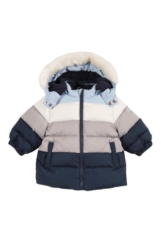 Gewatteerde Jas Marineblauw en Grijs