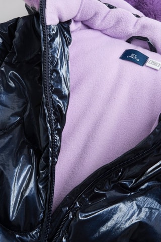 Gewatteerde Jas met Capuchon - Marineblauw