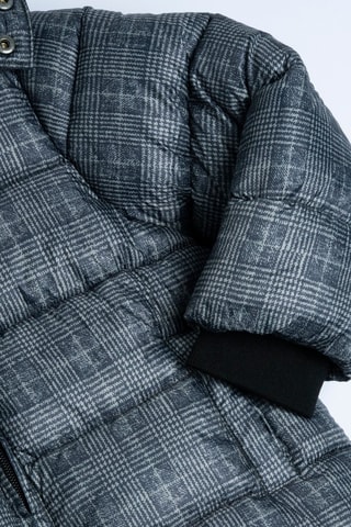 Gewatteerde Jas met Capuchon - Grijs