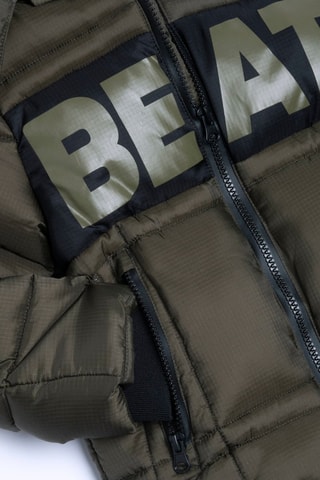 Gewatteerde Jas met Capuchon - Kaki