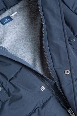 Gewatteerde Jas met Capuchon - Blauw