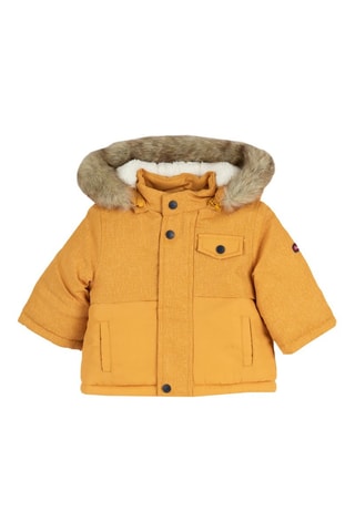 Gewatteerde Jas - mosterdgeel
