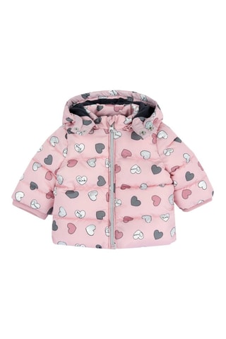 Gewatteerde Jas met Capuchon - Roze