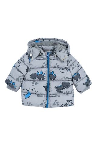 Gewatteerde Jas met Capuchon - Grijs