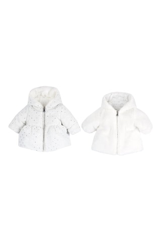 Dubbelzijdige Gewatteerde Jas - Wit