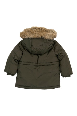 Gewatteerde Jas met Capuchon - Kaki