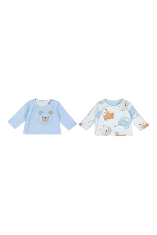 Dubbelzijdig T-shirt - Lichtblauw