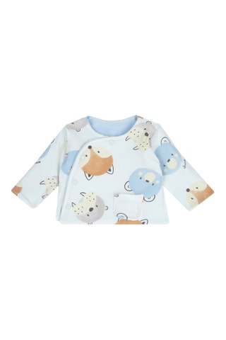 Dubbelzijdig T-shirt - Lichtblauw