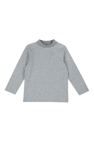 T-shirt - Gemêleerd Lichtgrijs