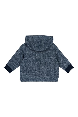Sweater met Capuchon - Gemêleerd Donkerblauw