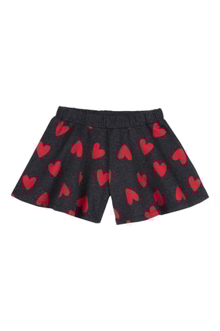 Short - Gemêleerd Antraciet en Rood