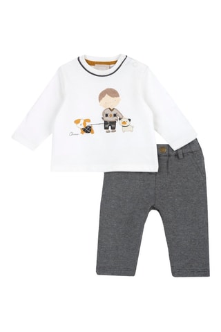 T-shirt en Broek - Grijs