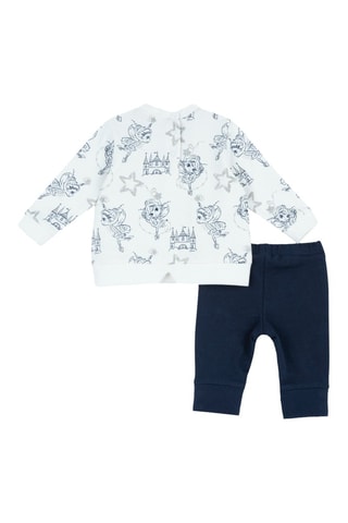 Sweater en Legging - Wit en Marineblauw