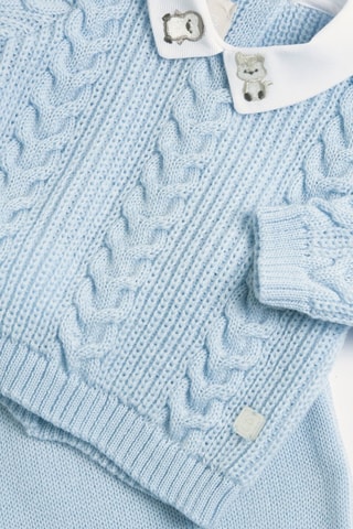 Wollen Trui en Legging - Lichtblauw