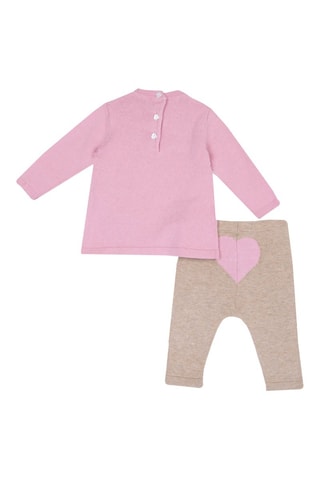Trui en Legging - Roze en Beige