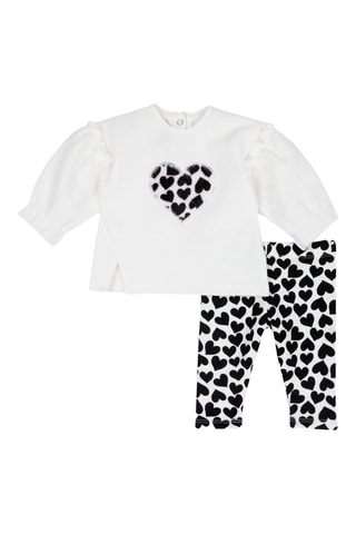 Sweater en Legging - Wit en Zwart