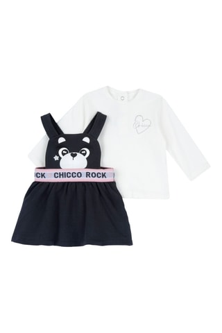 T-shirt en Jurk - Wit en Zwart