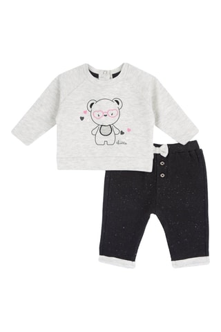 Sweater en Broek - Lichtgrijs en Zwart