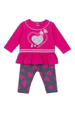 T-shirt en Legging - Roze