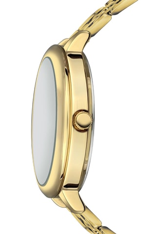 Stalen Quartz Horloge Chic - Goudkleurig